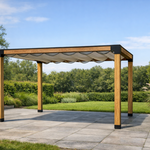 Douglas pergola, 324 x 434 cm Verando, Living